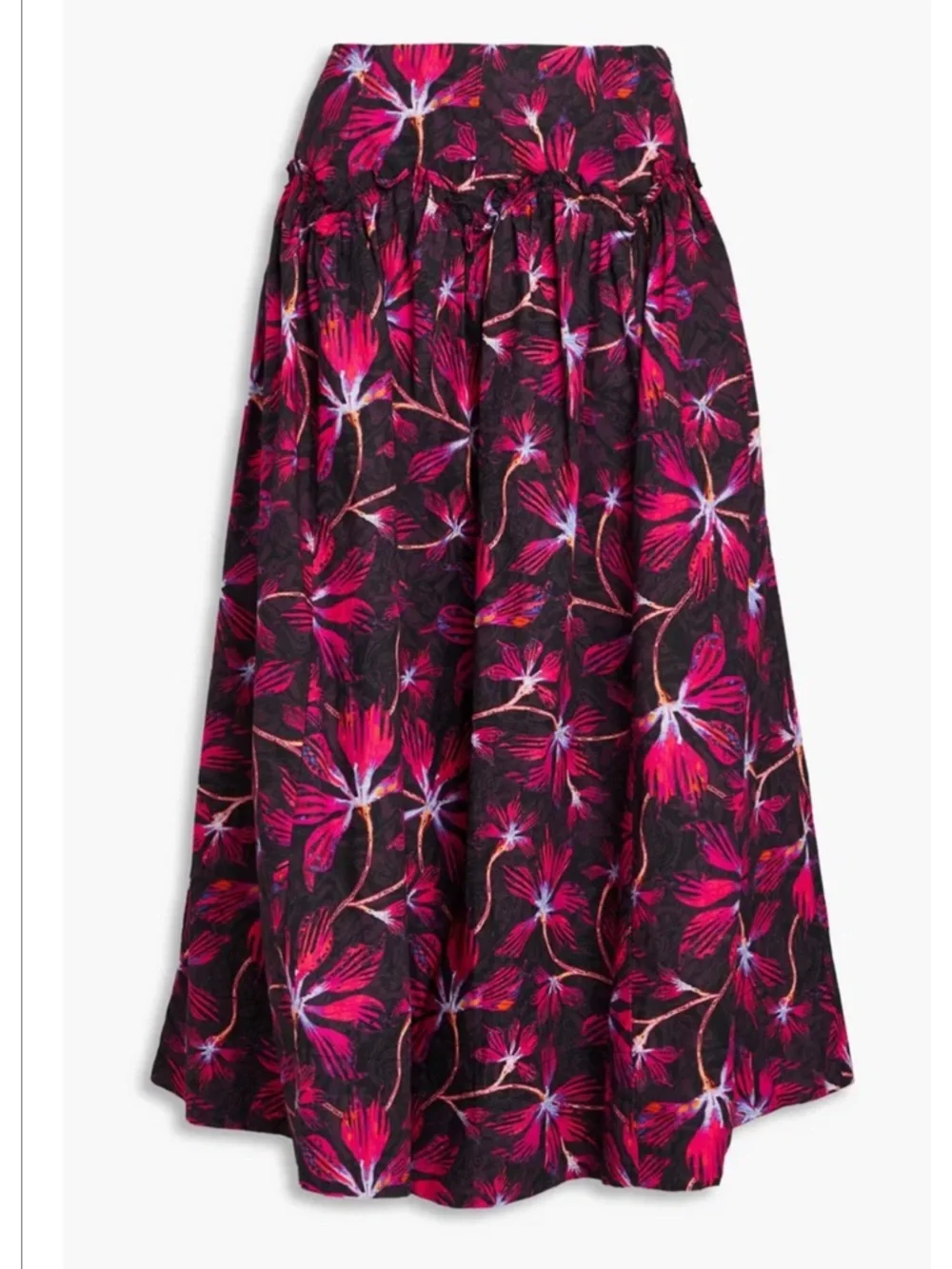 Ulla Johnson’s Emmy Floral Cotton Midi Skirt - Picture 3 of 10